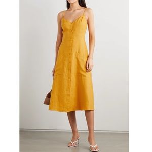 Reformation Parke Linen Midi Dress